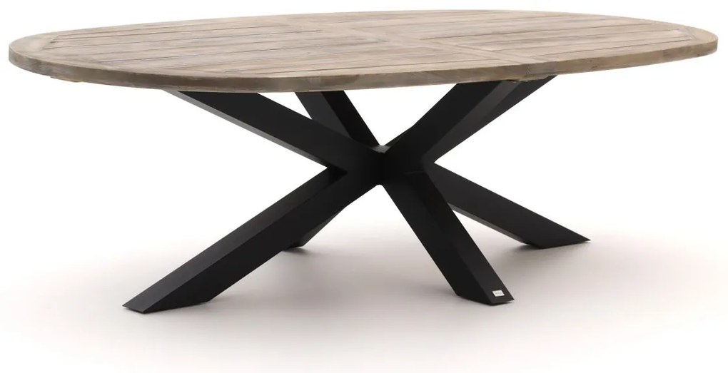 + 10% kassakorting | Tuin eettafel ROUGH | Ovaal  | Tuintafel Teakhout | 240x120cm | 6 personen | Kees Smit Tuinmeubelen