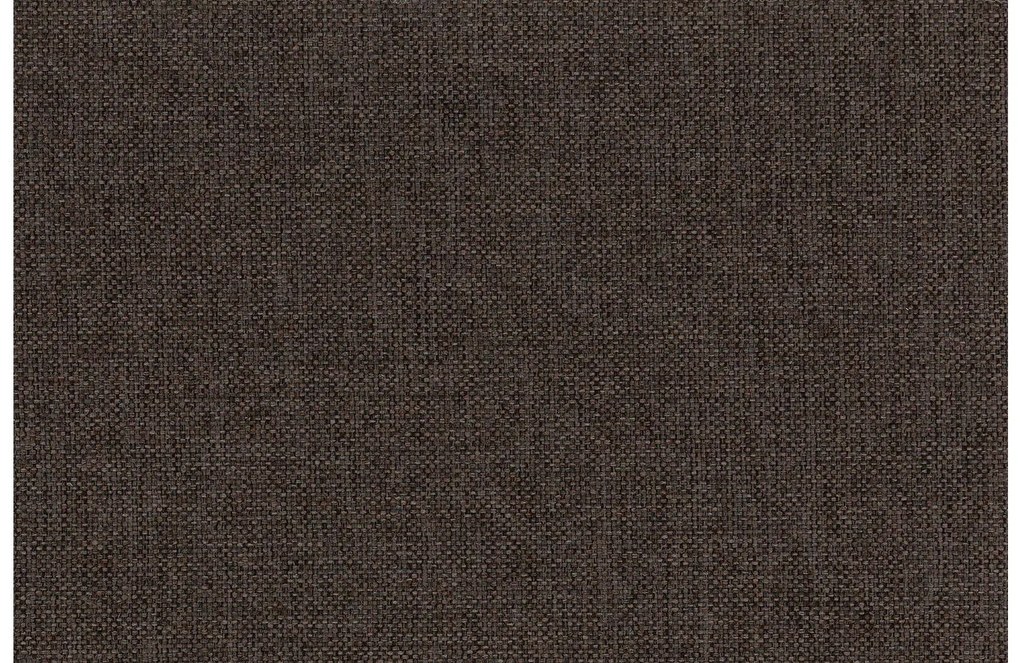 Goossens Eetkamerstoel Funk Zwarte Poten bruin stof leuning en Zwart skater wiel met zwarte kapmet wielen, modern design