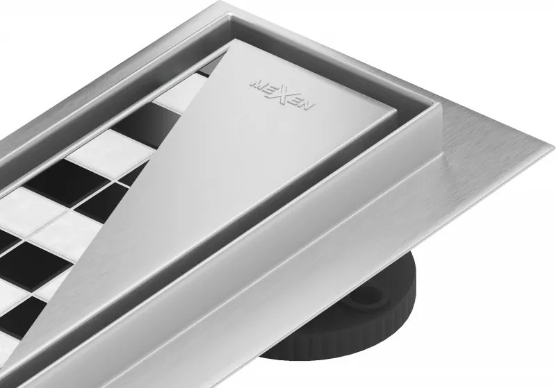 Mexen Flat 360° M13 draaibare lijnafvoer 2-in-1 60 cm, inox - 1010060-40