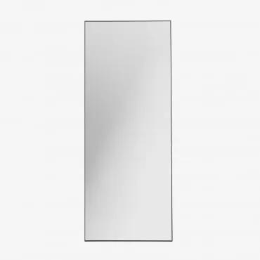 Aluminium staande spiegel (80x200 cm) Zastron Zwart - Sklum
