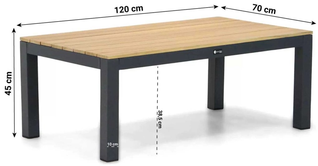 Hoek loungeset 5 personen Rope Grijs Santika Furniture Santika Shadow