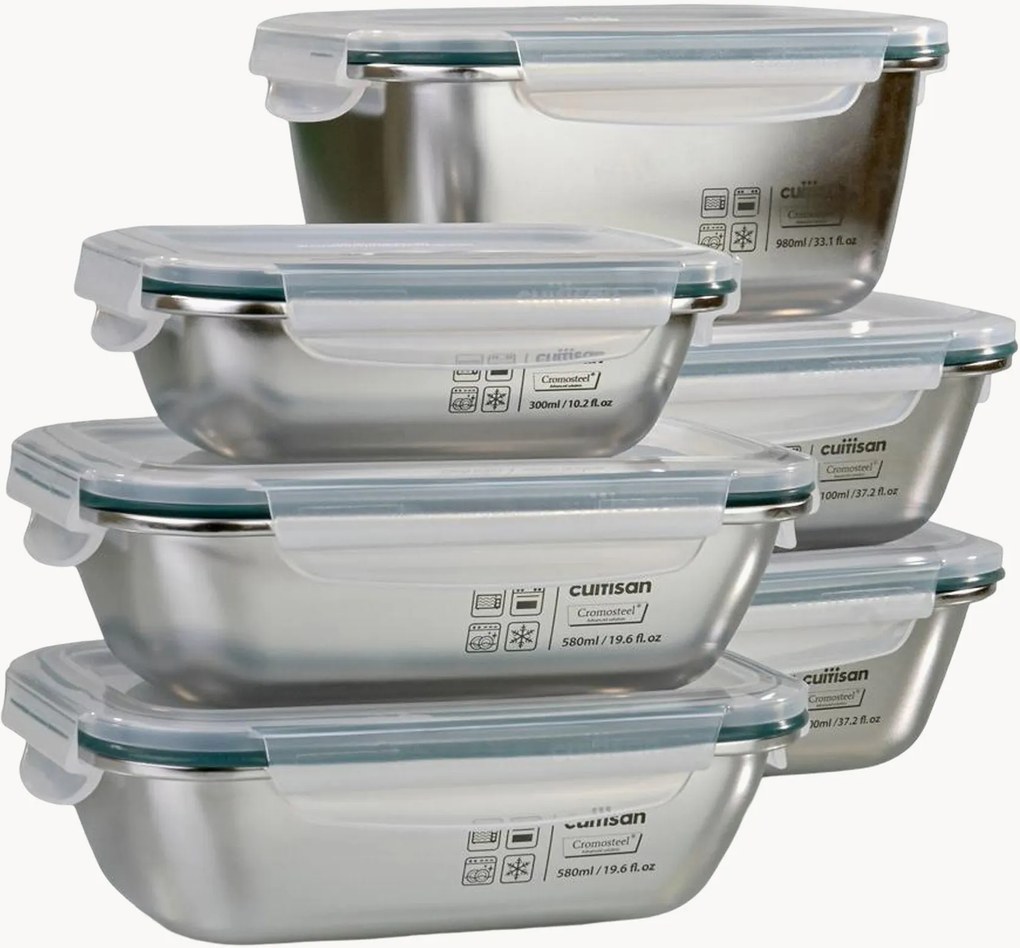 Voedselopslagcontainers Cuitisan Simple, 6-delig
