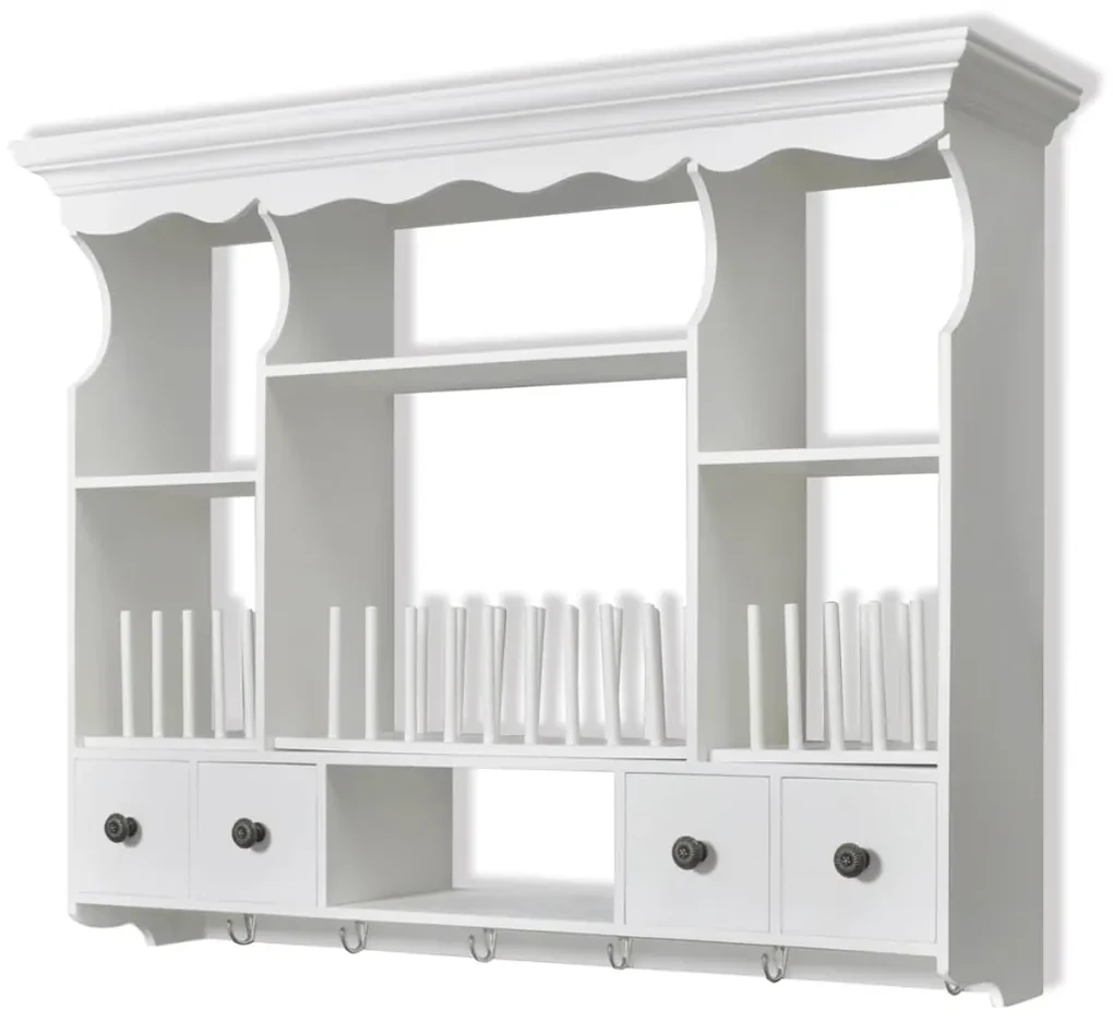 vidaXL Keukenwandkast hout wit