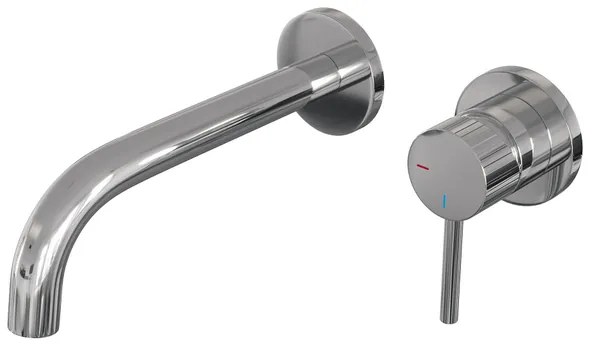 BRAUER Stripe Inbouw Wastafelmengkraan - gebogen uitloop en rozetten - model A1 - chroom 5-CE-328