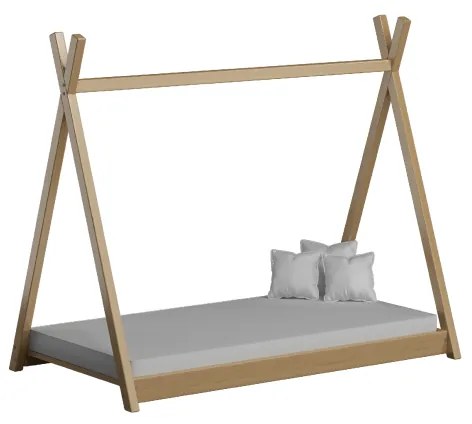 Peuter Natuurlijk Eenpersoons hemelbed - Titus Tipi-stijl voor kinderen Kinderen Peuter Junior 5059914021330 Children's Beds Home, 190x90, Matras van