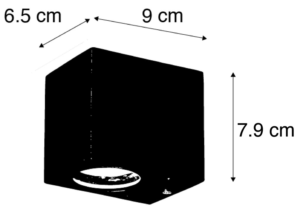 Smart wandlamp roestbruin IP44 incl. Wifi GU10 - Baleno