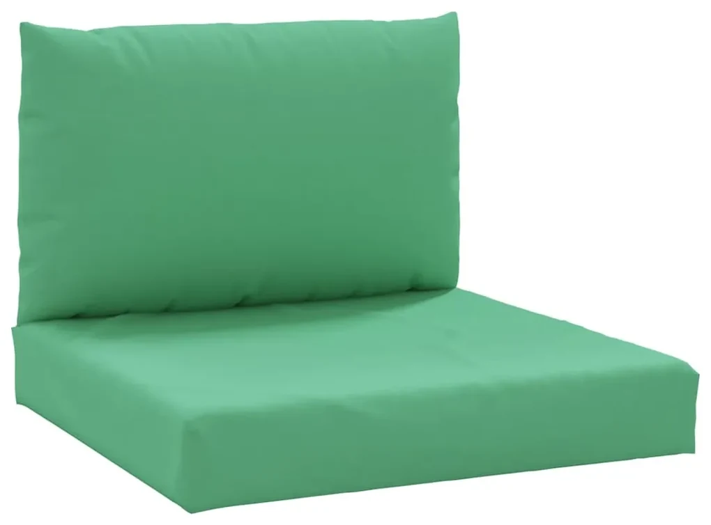 vidaXL Bankkussens pallet 2 st stof groen