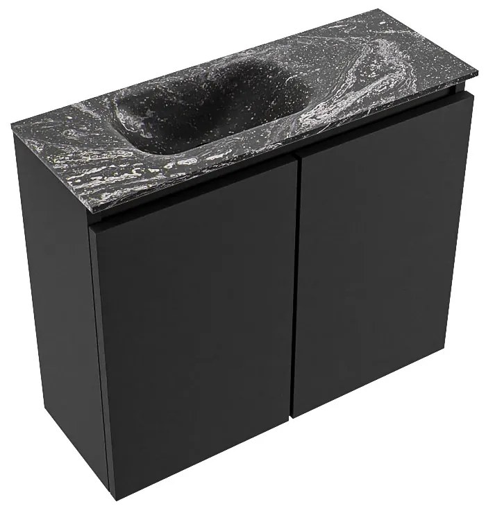 Mondiaz Ture DLux toiletmeubel 60cm urban met wastafel lava links zonder kraangat