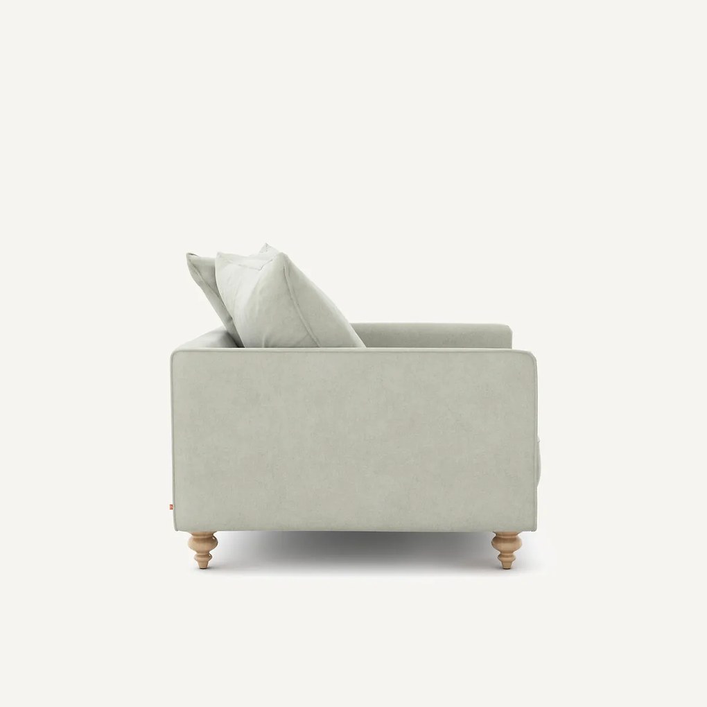 Fauteuil stonewashed fluweel, Lazare