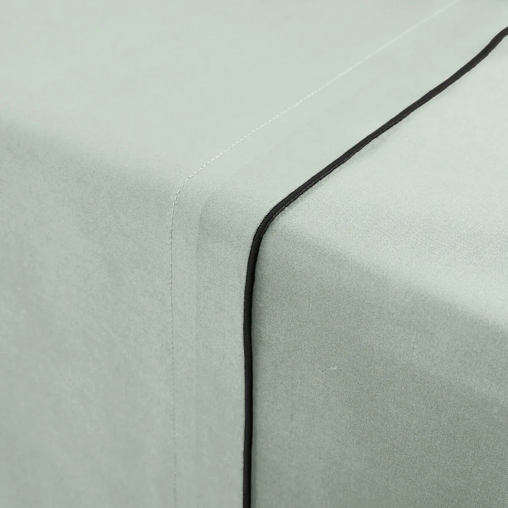 Hoeslaken van 118 draden gewassen katoensatijn, Victor uni