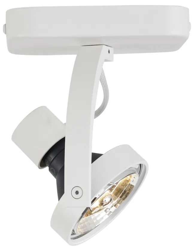 Design plafondspot wit GU10 70mm draai- en kantelbaar - Vo