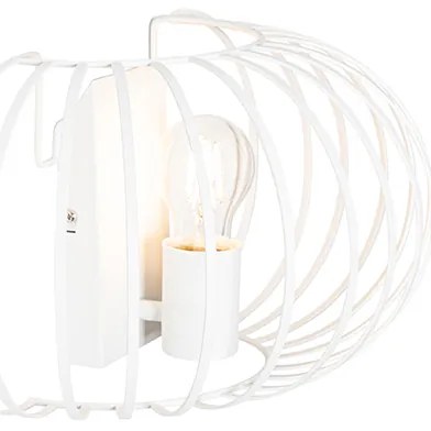 Design wandlamp wit 39 cm - Johanna
