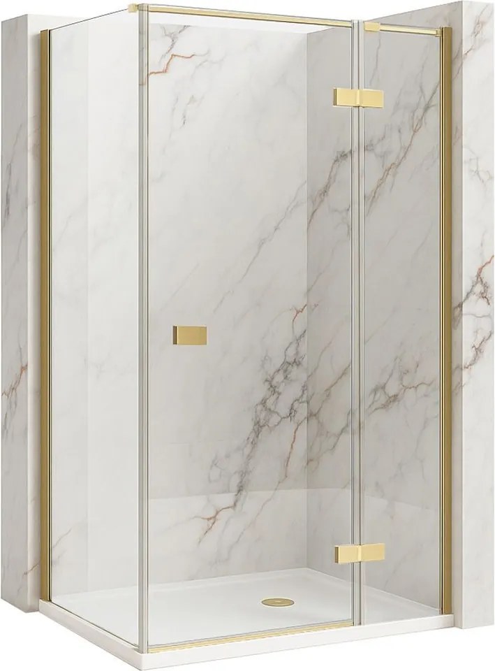Douchecabine Rea Atlas 80x80 Brush Gold
