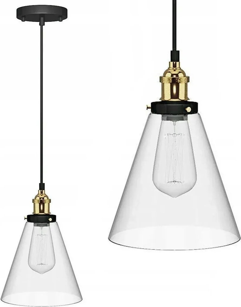 Hangende glazen plafondlamp Verto A Transparent APP042-1CP