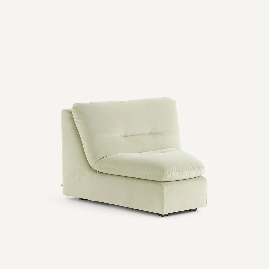 Modulaire hoek in stonewashed fluweel, GIULIANO