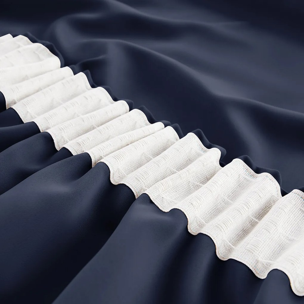 Verduisteringsgordijn, met aangerimpelde bies en golf, VODA