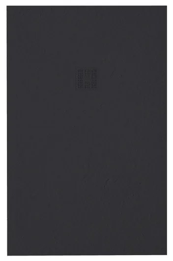 ZEZA Grade Douchebak - 120x90cm - antislip - antibacterieel - mineraalmarmer - rechthoek - mat zwart 400000000000019834