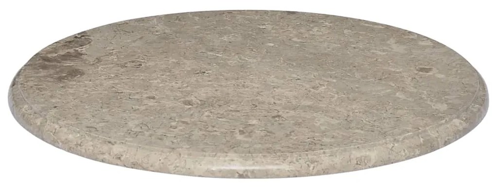 vidaXL Tafelblad Ø60x2,5 cm marmer grijs