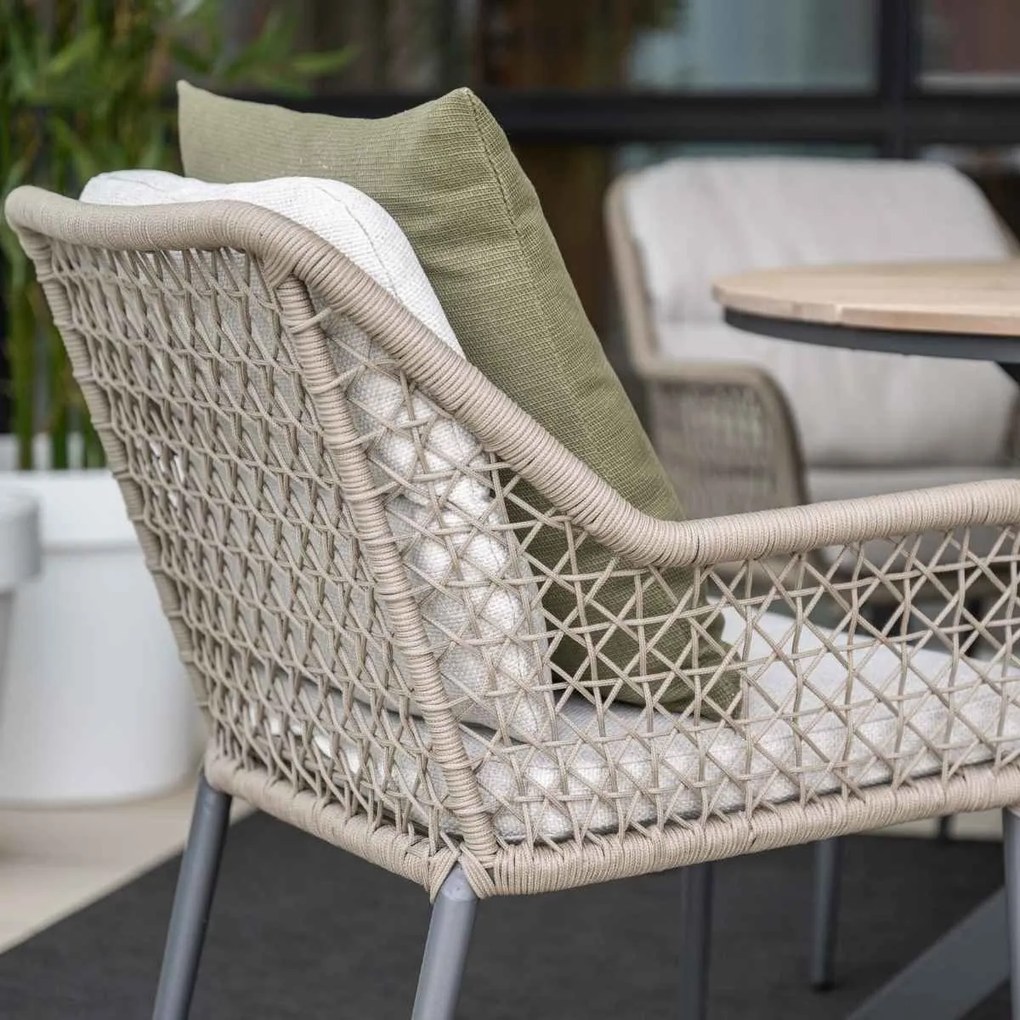 Garden Impressions Pemba tuinset 7-delig - Scot tuintafel Napoli sand 230x115 cm