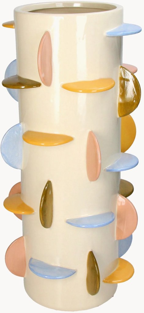 Steengoed vaas Disks, H 46 cm