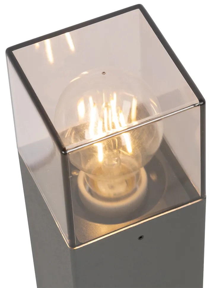 Moderne staande buitenlamp 50 cm donkergrijs IP44 - Denmark