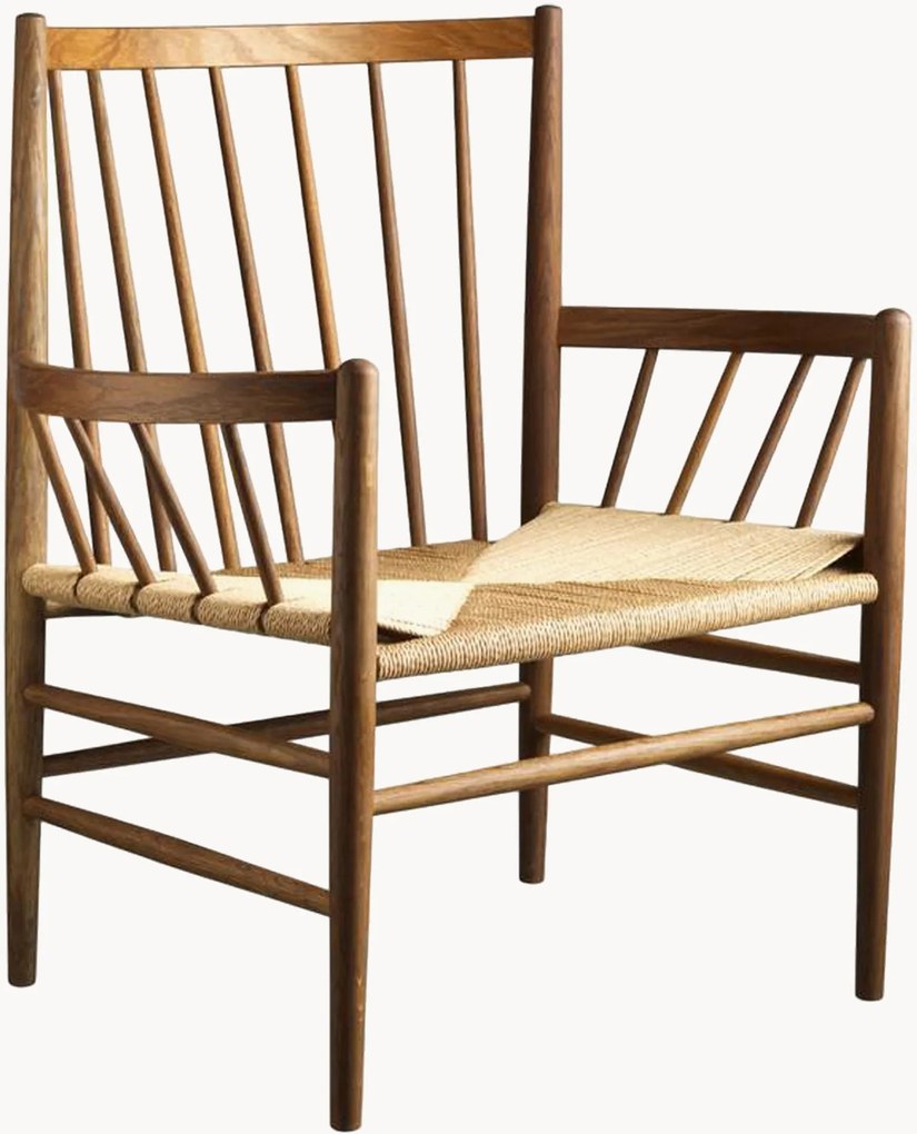 Lounge eetstoel J82 van eikenhout