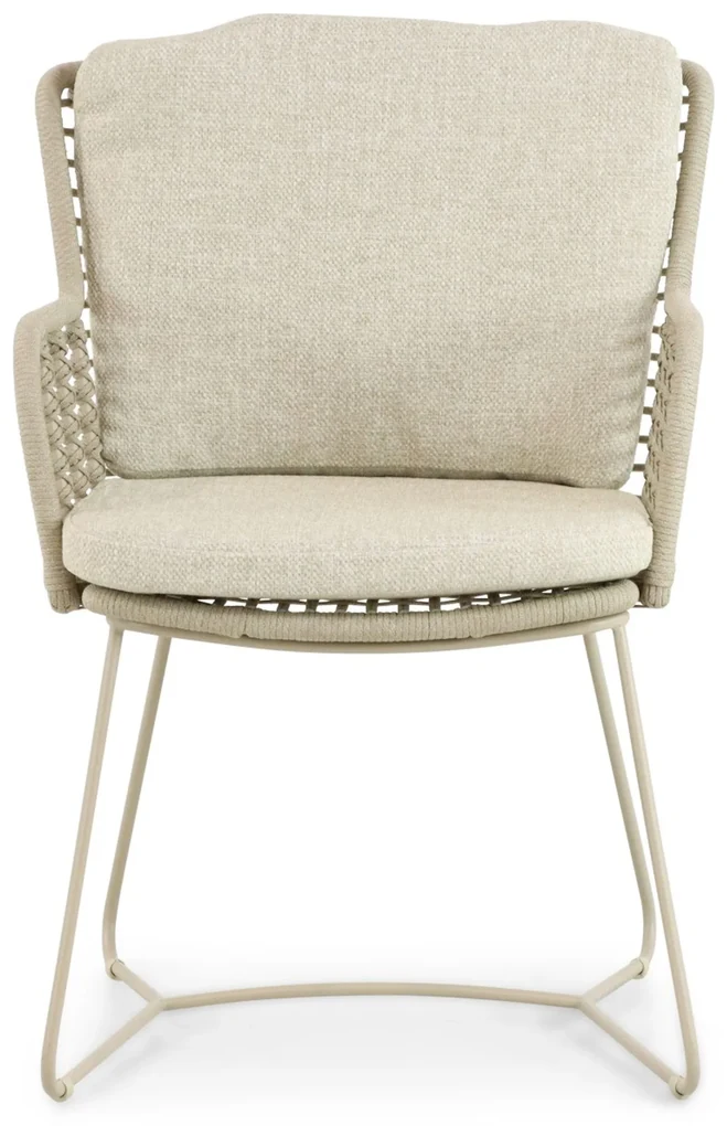 Tuinset 6 personen  Aluminium/rope Taupe 4 Seasons Outdoor Fabrice/Sand