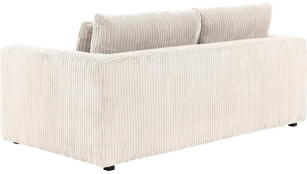 Goossens Bank Ravenia beige, stof, 2,5-zits, stijlvol landelijk