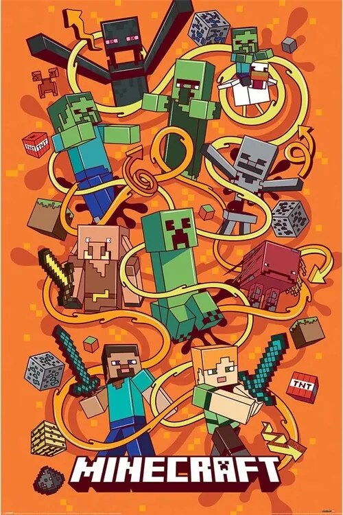 Poster Minecraft - Swirls