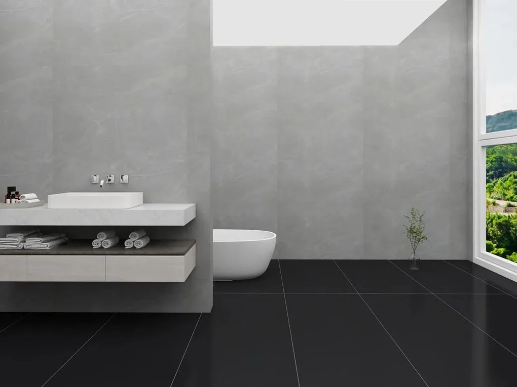 KS Vinyl wandpaneel 60x260cm zilver