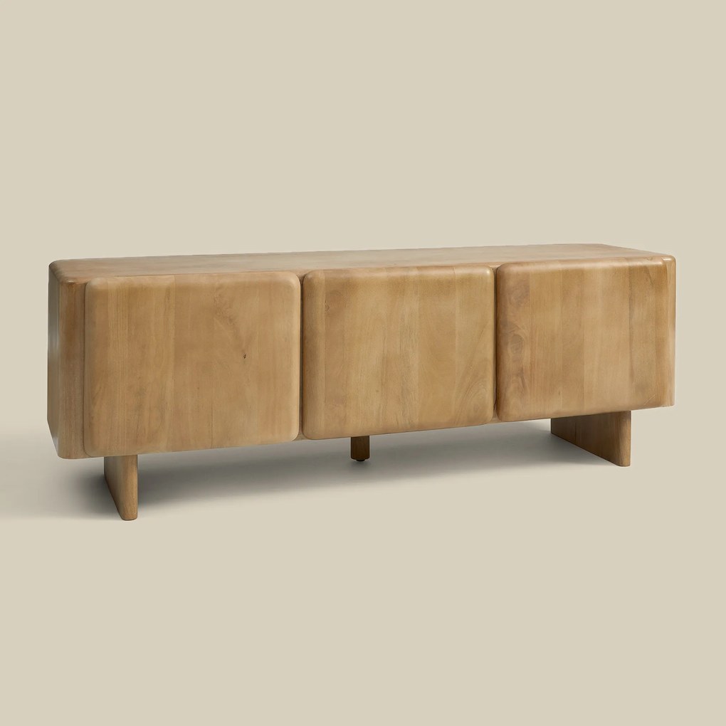 Tv-meubel Gebleekt Eiken 160 Cm - 160x45x55cm.
