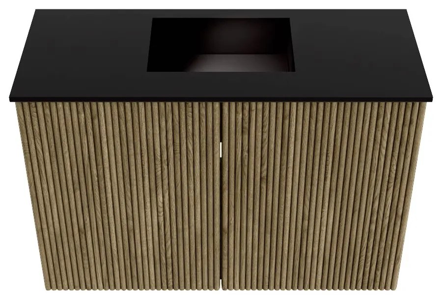Mondiaz Joya 60cm toiletmeubel dusk met wastafel faye midden zonder kraangat urban