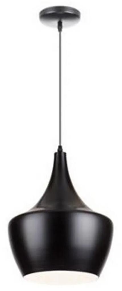 Hanglamp BWS Tipi Pendel E27 60W Ø30cm Zwart Wit