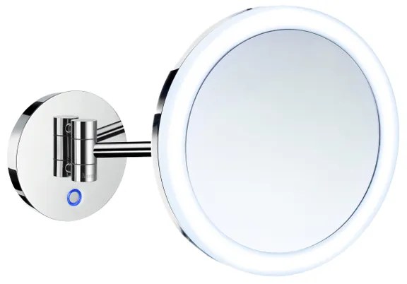Smedbo Outline Vergrotingsspiegel Draaibaar met LED PMMA Dual Light Warm-Koel Chroom FK486H