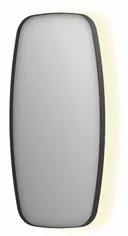 INK SP30 spiegel - 40x4x80cm contour in stalen kader incl indir LED - verwarming - color changing - dimbaar en schakelaar - mat zwart 8409740