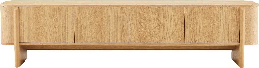 Eiken Tv-meubel Scandinavisch 200 Cm - 200x42x50cm.