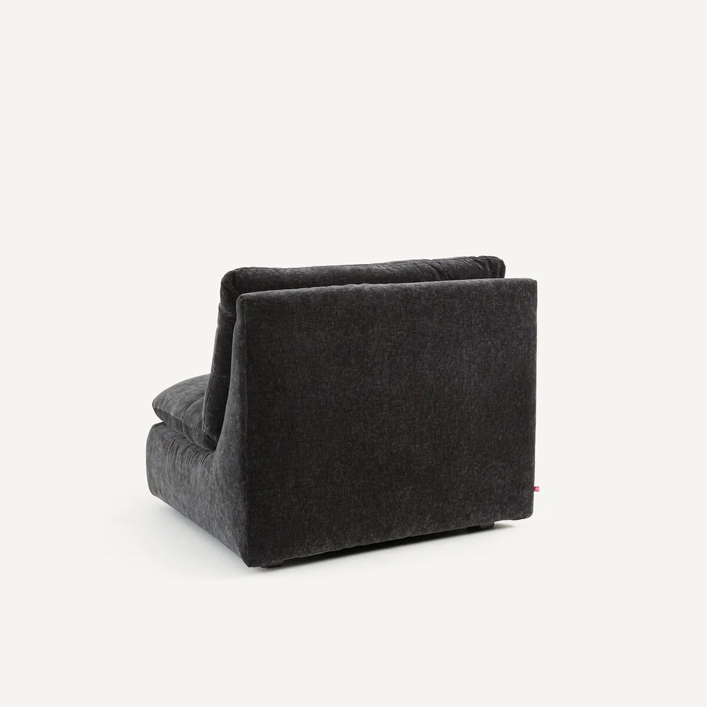 Modulaire hoekzetel in chenille fluweel, Giuliano