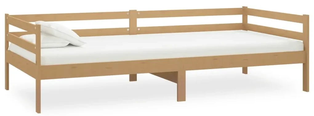vidaXL Slaapbank massief grenenhout honingbruin 90x200 cm