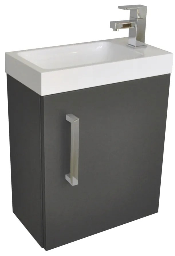 Sanicare Q40 mineraalmarmeren fontein voor toiletmeubel 40x22cm wit