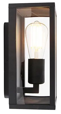 Industriële wandlamp zwart 26 cm IP44  - Charlois