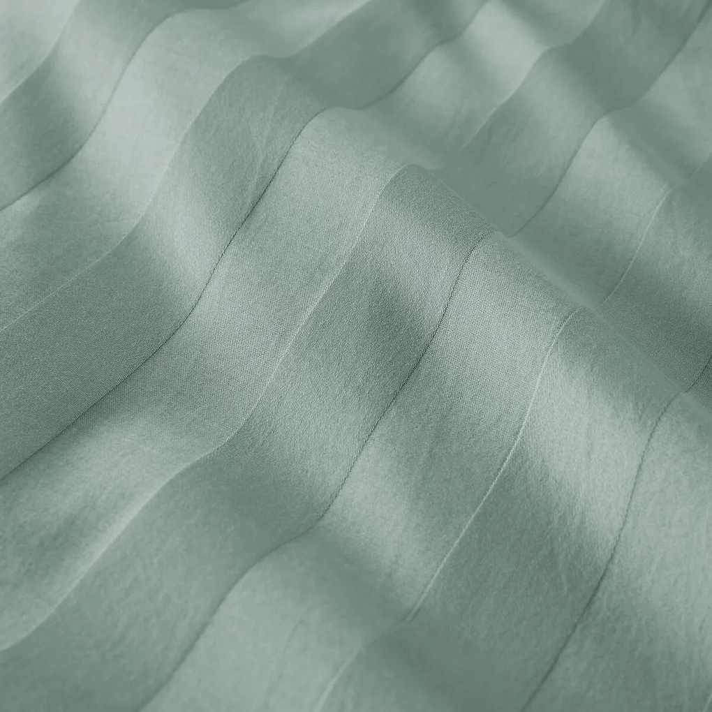 Dekbedovertrek in gewassen satijnkatoen, Victor, gestreept