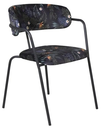 Jörn Eetkamerstoel - Livia - Bloemenprint - Fluweel - Jörn