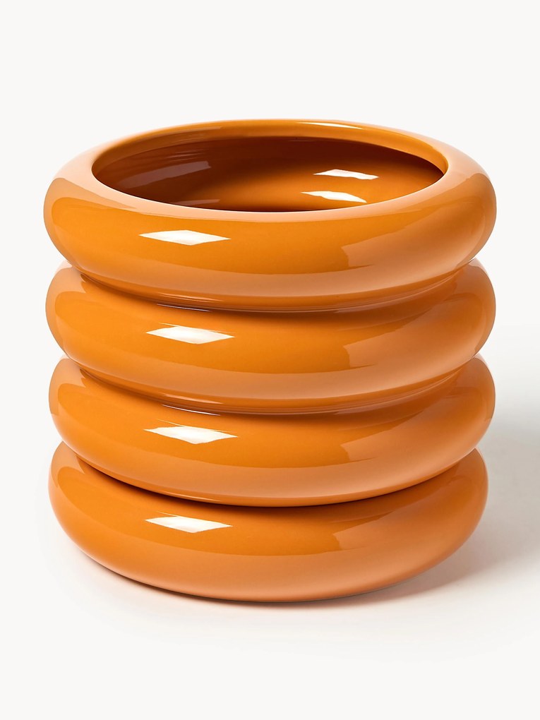 Kleine plantenpot Rudi van keramiek, H 16 cm