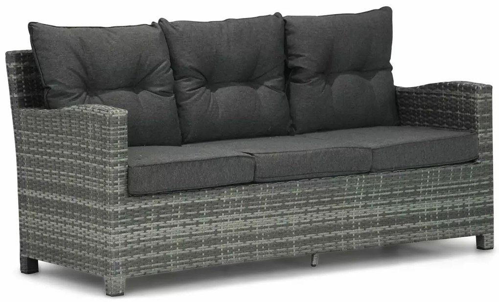 Stoel en Bank Loungeset 5 personen/6 personen/7 personen Wicker Grijs  Domani Furniture Beluga