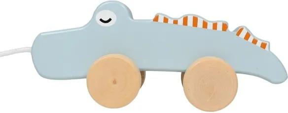 Wooden Pull-Along Toy Crocodile - Houten speelgoed