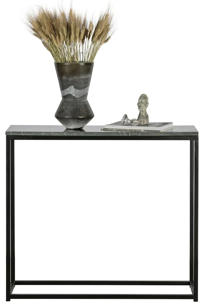 BePureHome Mellow Marmeren Sidetable Zwart - 90 X 30cm.