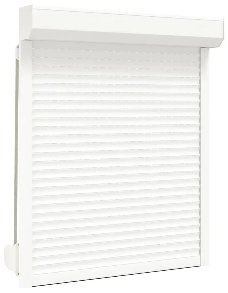 vidaXL Rolluik 100x130 cm aluminium wit