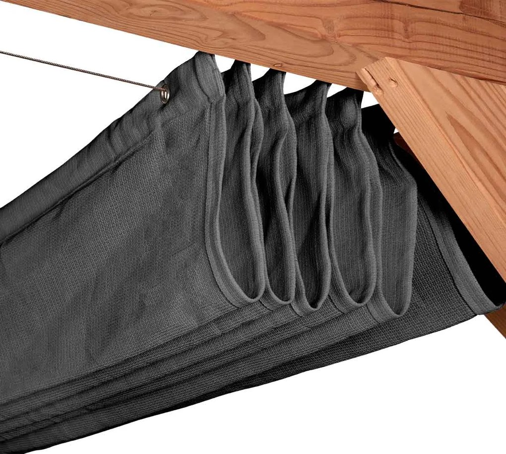 Platinum Harmonica schaduwdoek - 290 x 300 cm - Antraciet