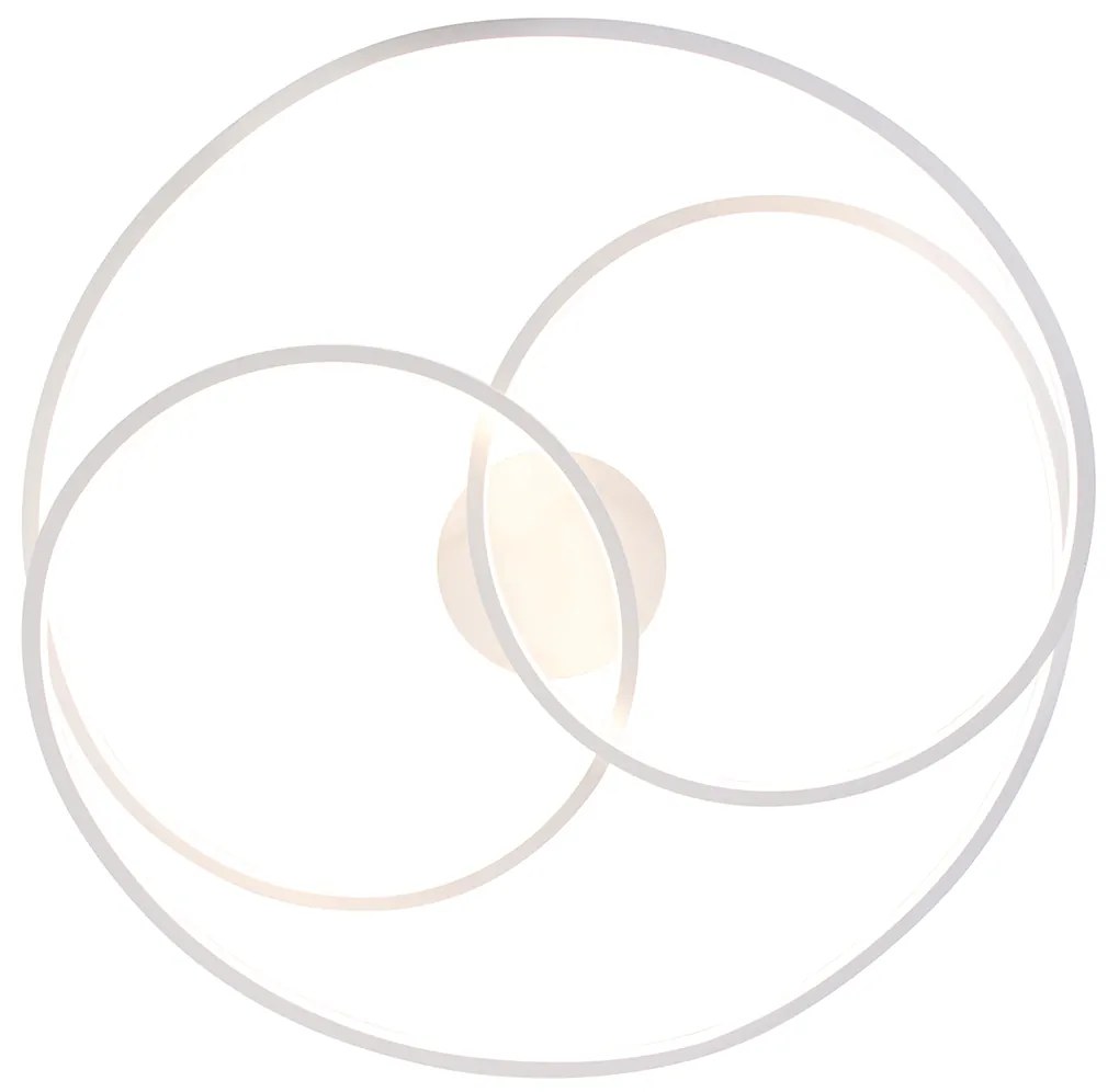 Plafondlamp wit 78 cm incl. LED 3 staps dimbaar - Rowin