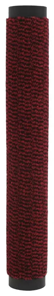 vidaXL Deurmat getuft 60x150 cm rood